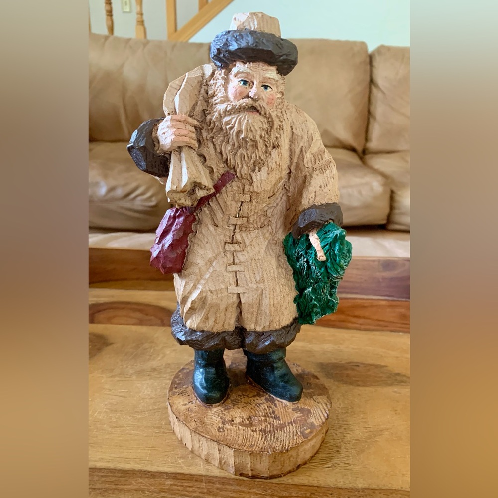 Vintage Christmas Old World Santa
